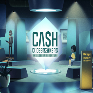 Screenshot of Cash Codebreakers, an interactive math game for middle schoolers.